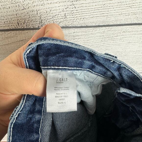 John Galt Women's High Waisted Carpenter Baggy Fit Blue Jeans Size Small - Picture 5 of 8